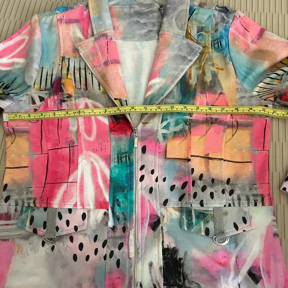 Colorful Abstract Women's Jacket - Picture 5 of 8